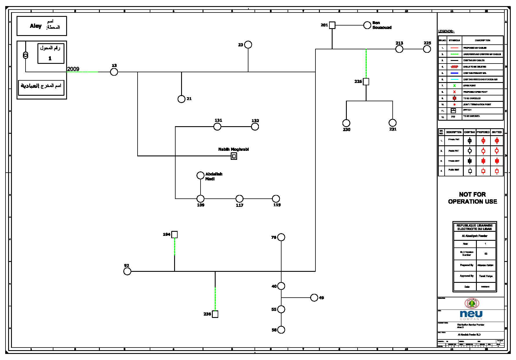 Example of one project realized by AEMS for the account of NEUC